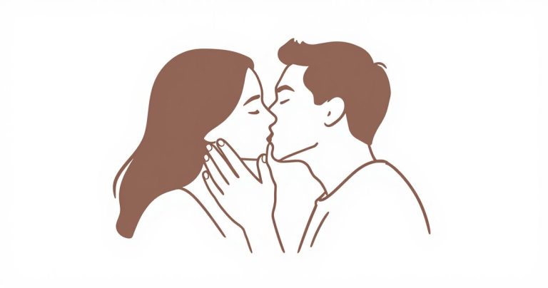 gestes pour un baiser réussi : mains et connexion intime