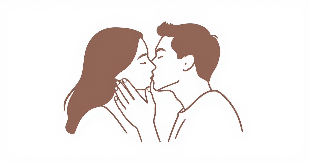 gestes pour un baiser réussi : mains et connexion intime